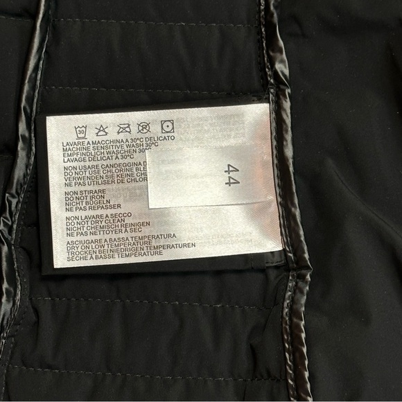 Cape Horn Down Puffer Removable Hood Paloma Jacket Black Zip Women SMALL Size 44 - Picture 11 of 16